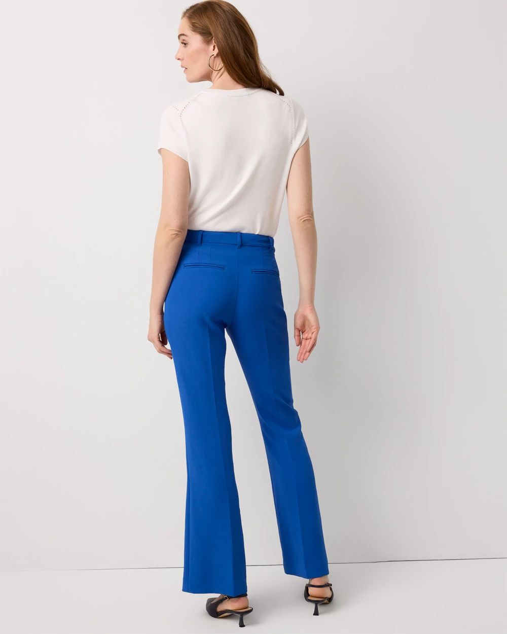 Crepe High Rise Piper Flare Pant click to view larger image.