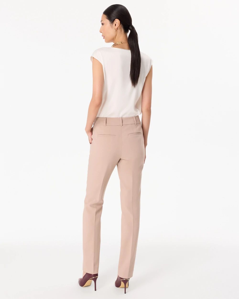 Petite Luxe Stretch High-Rise Zoey Straight Pant click to view larger image.