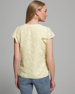 Outlet WHBM Flounce Sleeve Top click to view larger image.