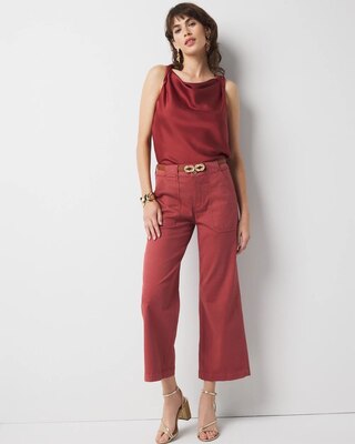 Pret Utility Wide Leg Cropped Pants click to view larger image.