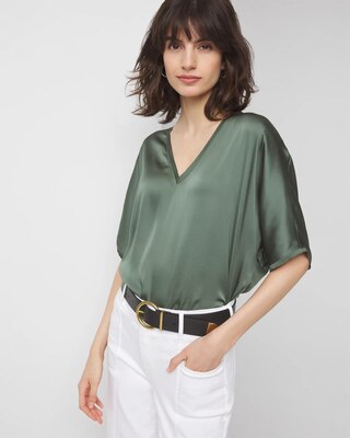 Woven Front Tee
