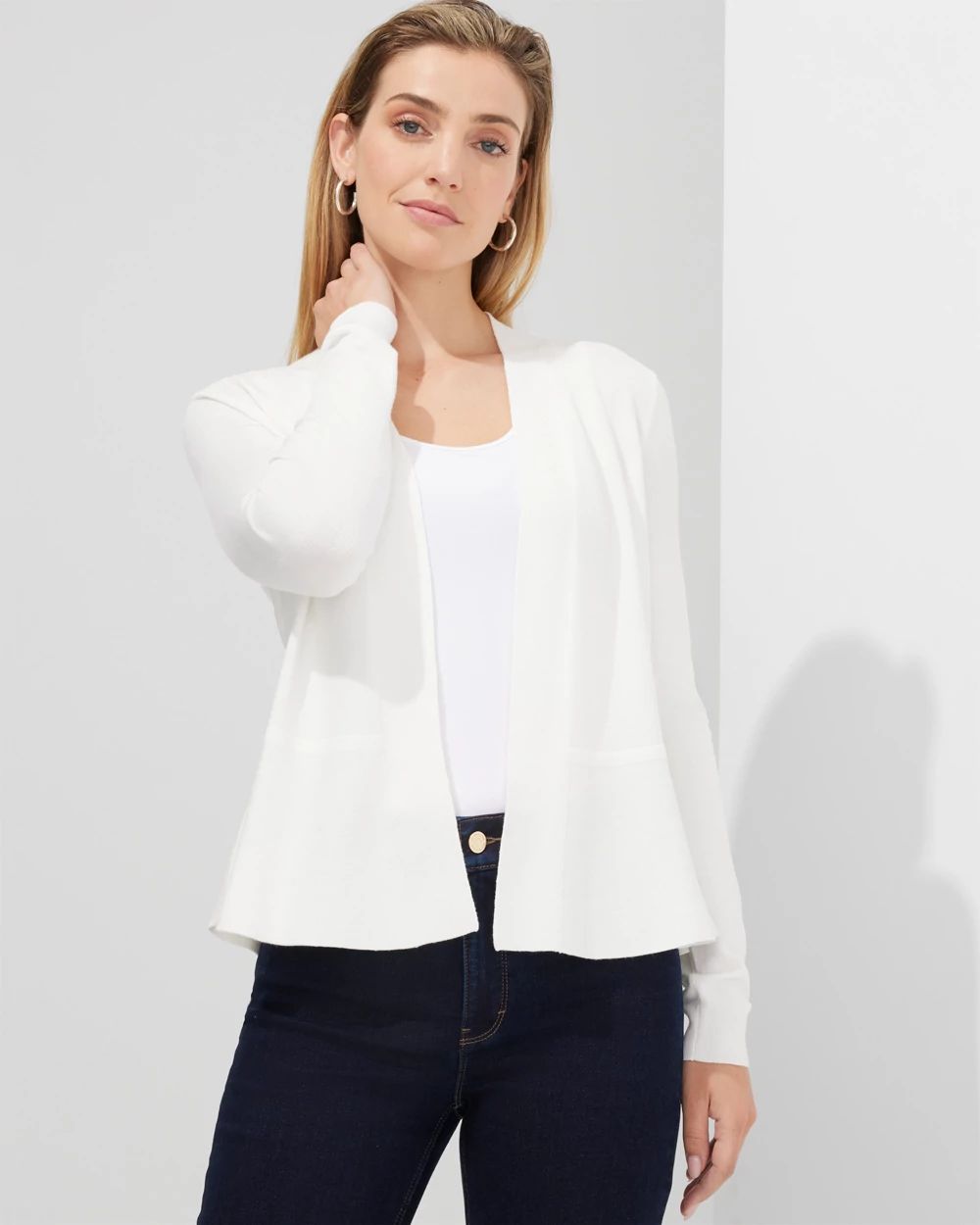 Outlet WHBM Peplum Cardigan