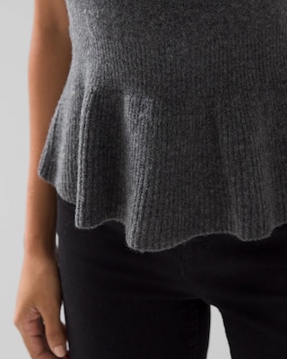 Sleeveless Soft Tank Peplum