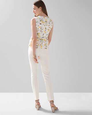 Sleeveless Lace Peplum Top