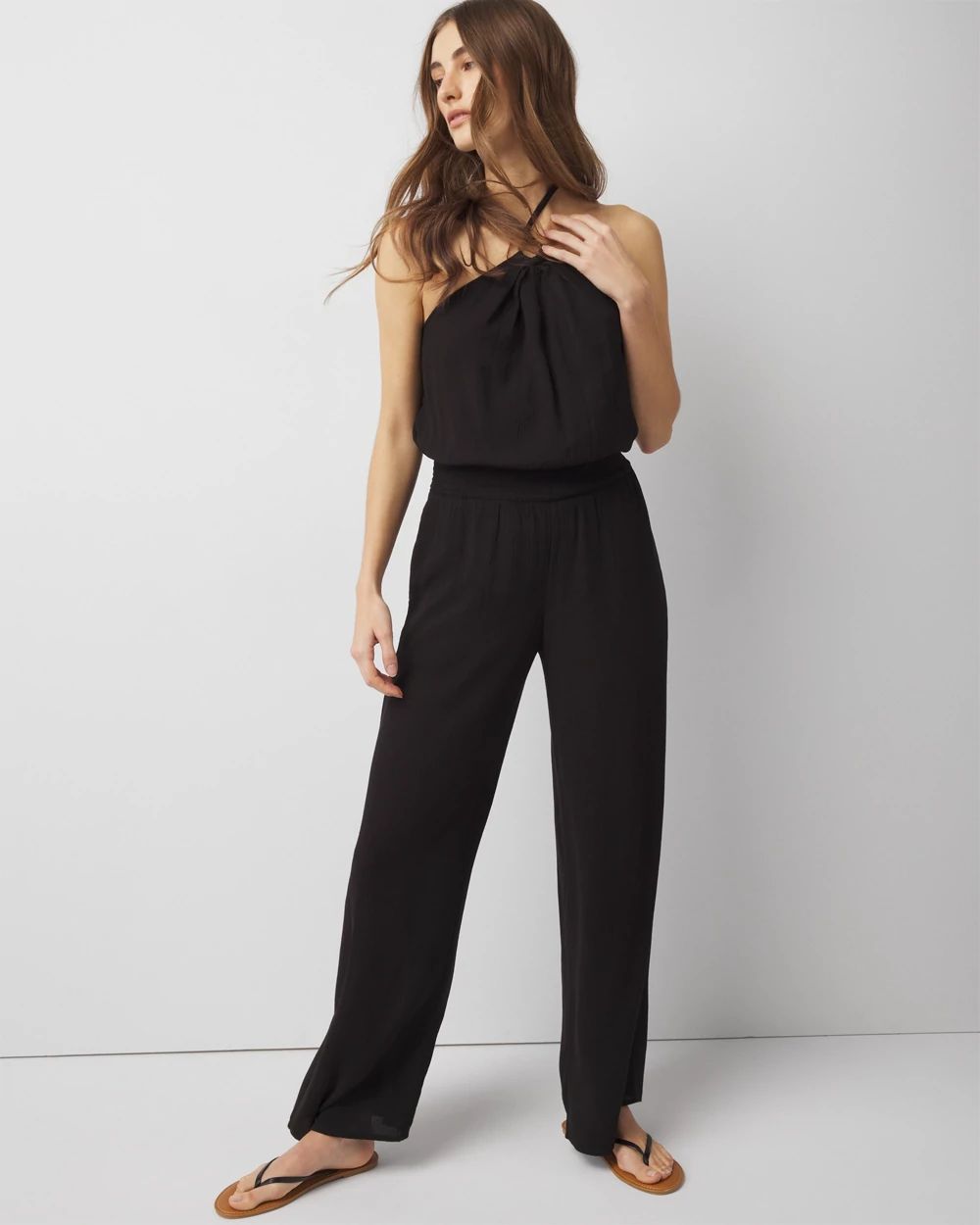 Halter Jumpsuit Cover-Up