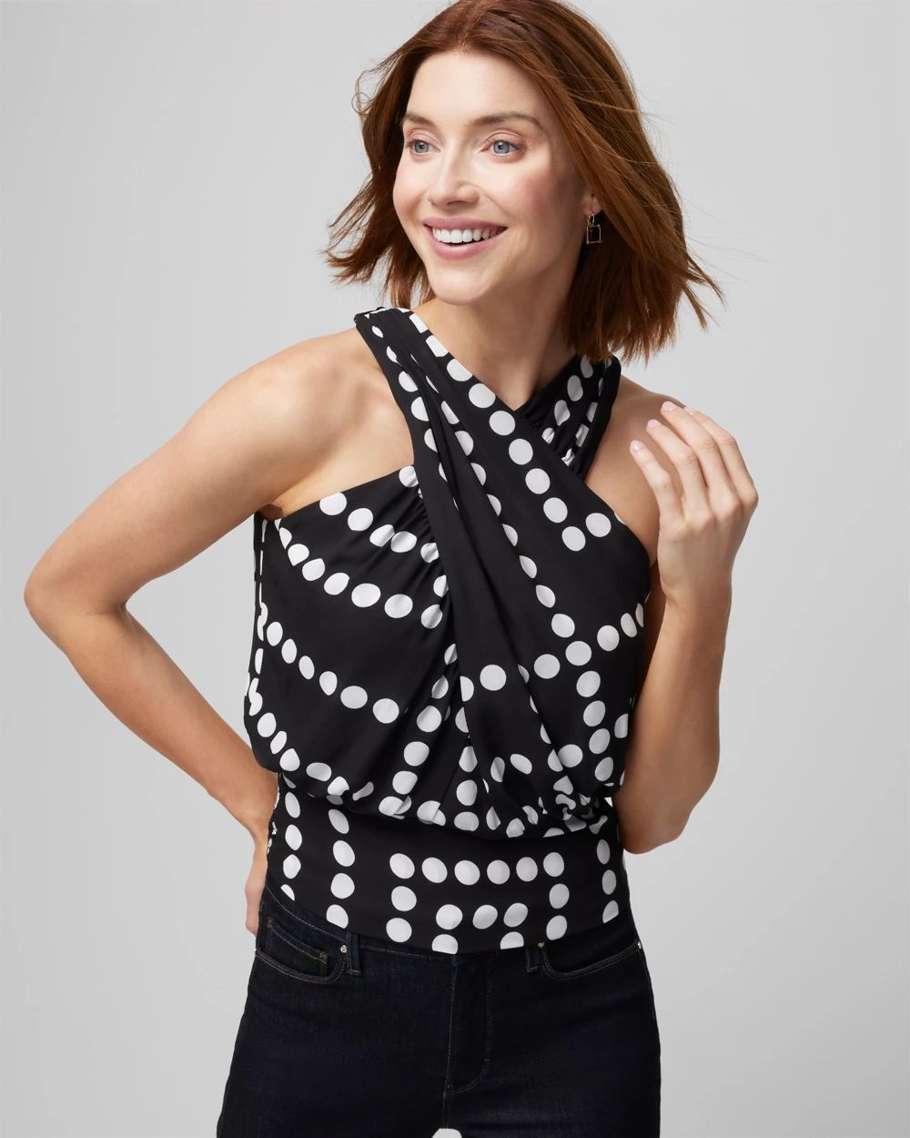 Cross Neck Halter Top