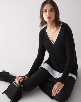 Vegan Suede WHBM Runway Leggings