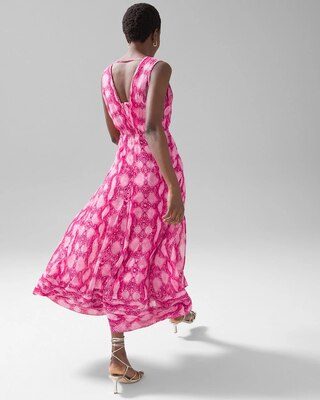 Pleated Midi Dress