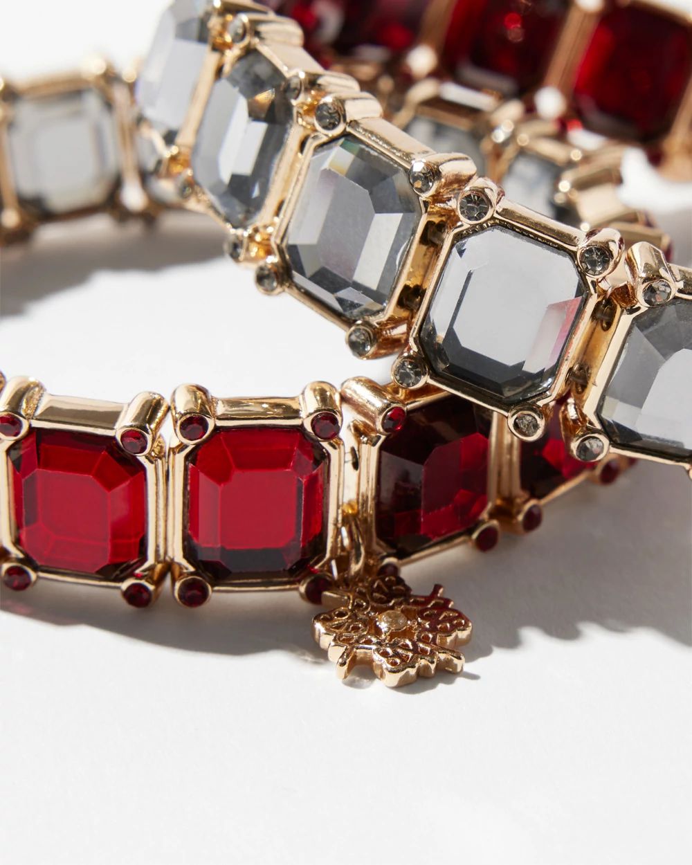 Reversible 12k Gold Stretch Bracelet