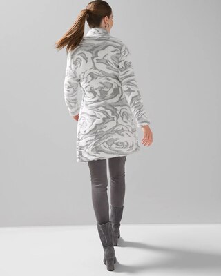 Jacquard Sweater Coat