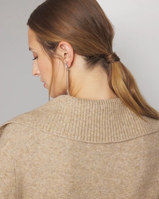 Wide Collar Pullover Sweater click to view larger image.