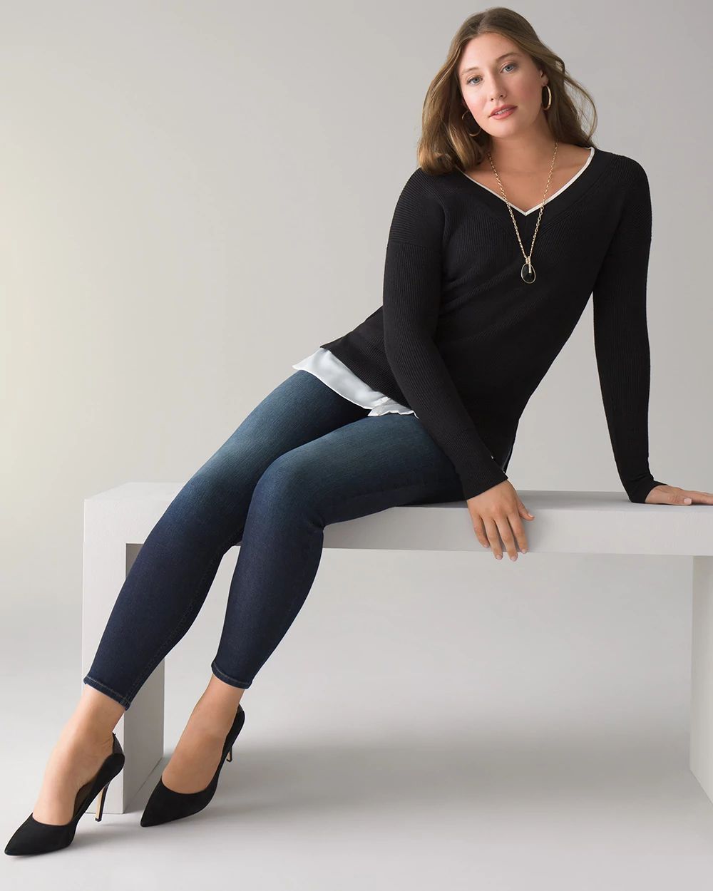 Curvy-Fit High-Rise Everyday Soft Denim™ Super Skinny Jeans
