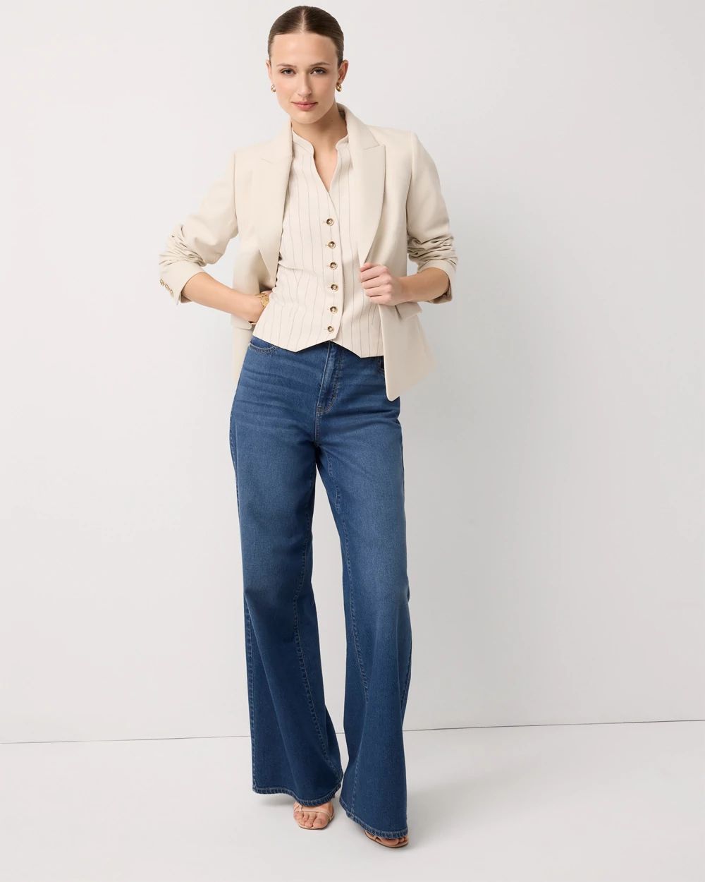 Petite Pinstripe Vest