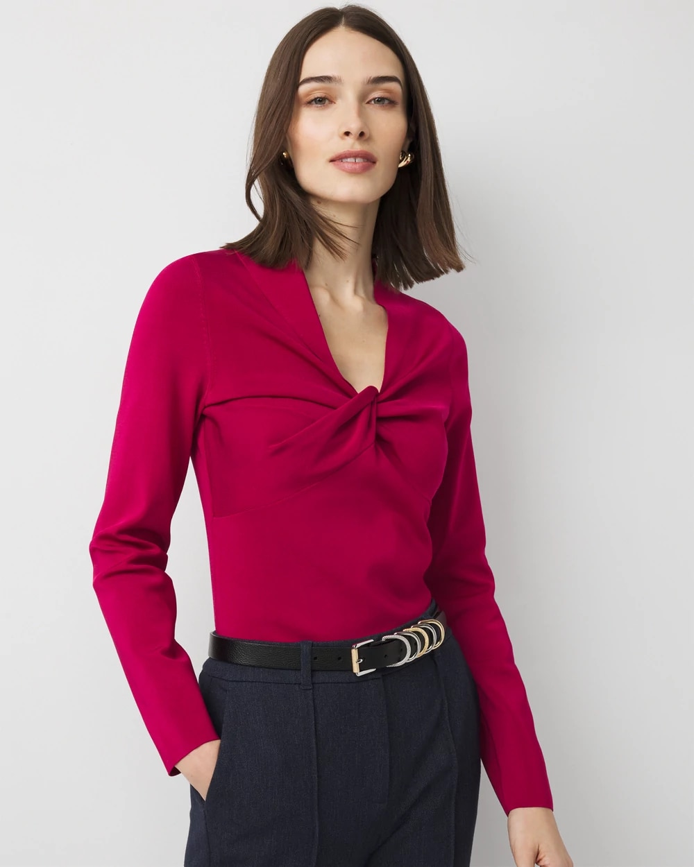 Twist Neck Sweater