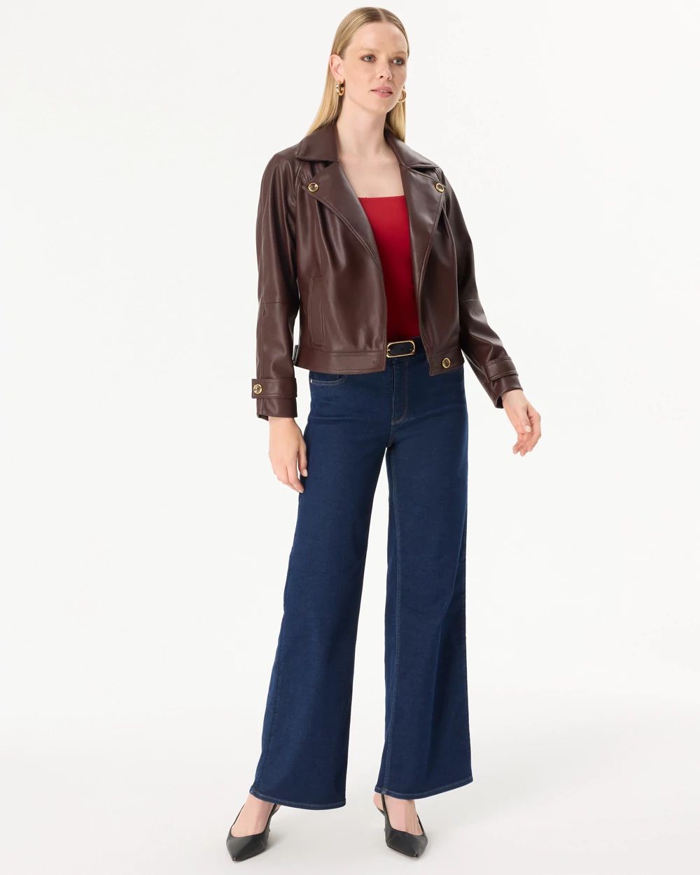 WHBM FORME™ All Ways Stretch Square Neck Top click to view larger image.