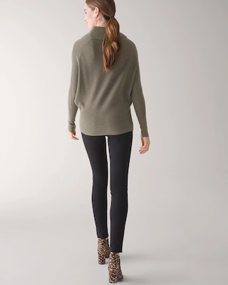Petite Cowl Neck Dolman Sleeve Sweater click to view larger image.
