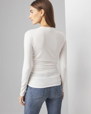 Square Neck Ruched Top click to view larger image.