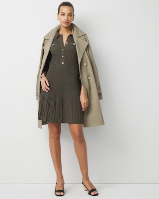 Petite Long Sleeve Sweater Dress click to view larger image.