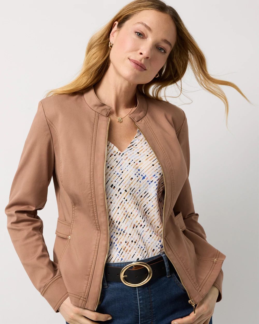 Petite Pret Zip-Up Jacket