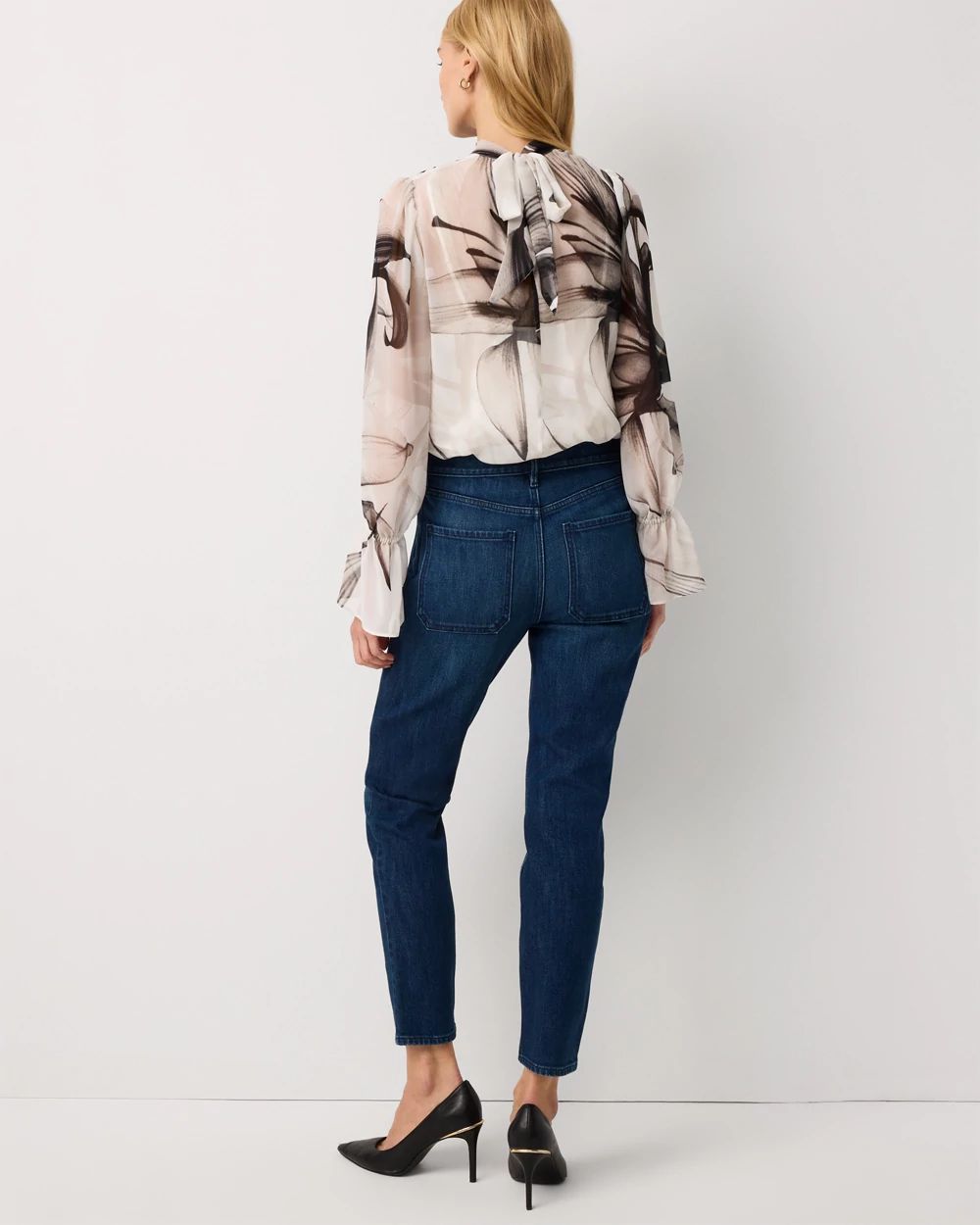 Patch Pocket High Rise Skinny Jean click to view larger image.