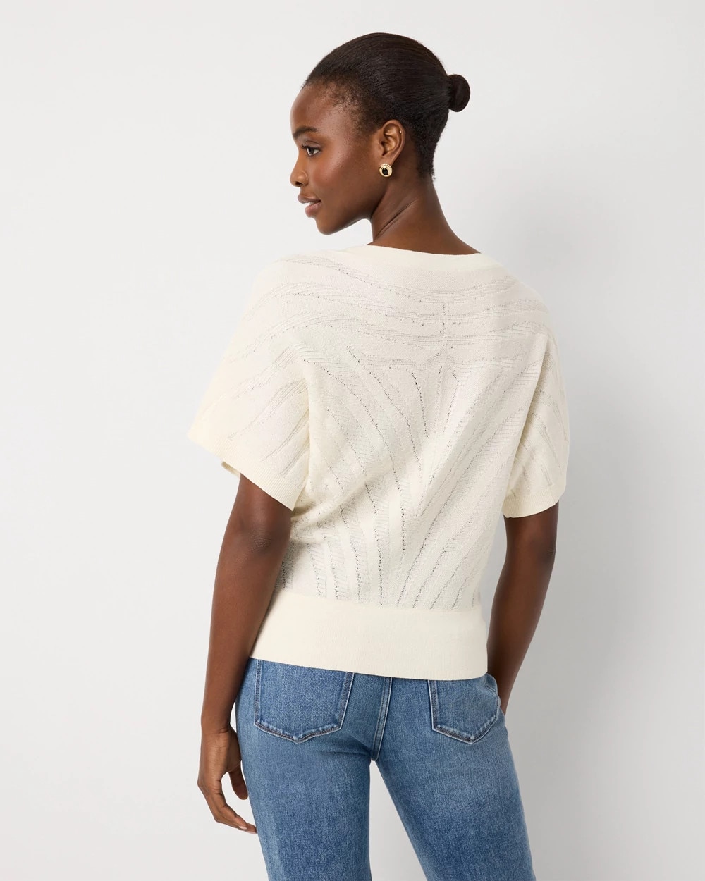 Zebra Jacquard Pullover Sweater