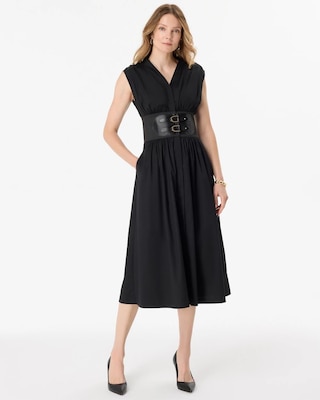 Belted Midi Dress
