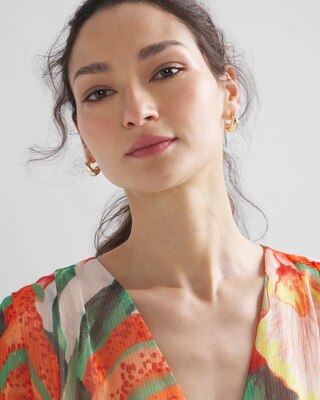 Small Gold Teardrop Earrings