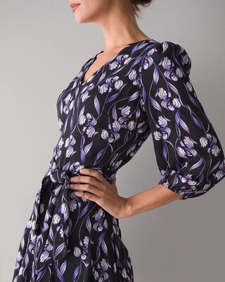 Floral Print Trapeze Style Dress