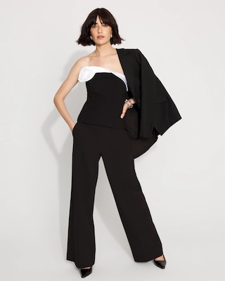 Floral Applique Ponte Bustier click to view larger image.