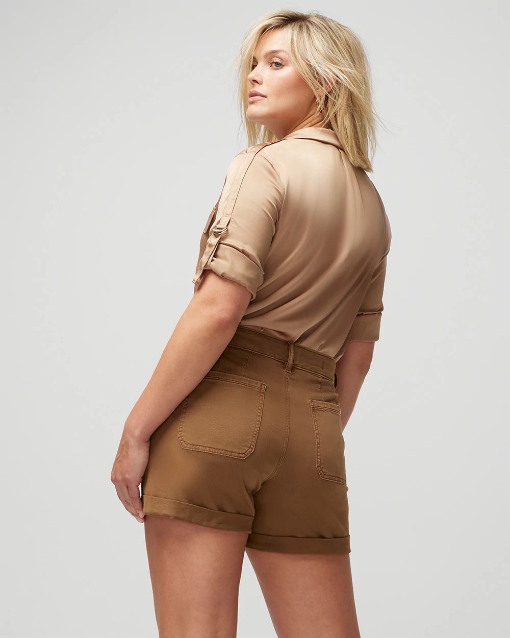 Curvy Mid-Rise Pret-A-Play Shorts click to view larger image.