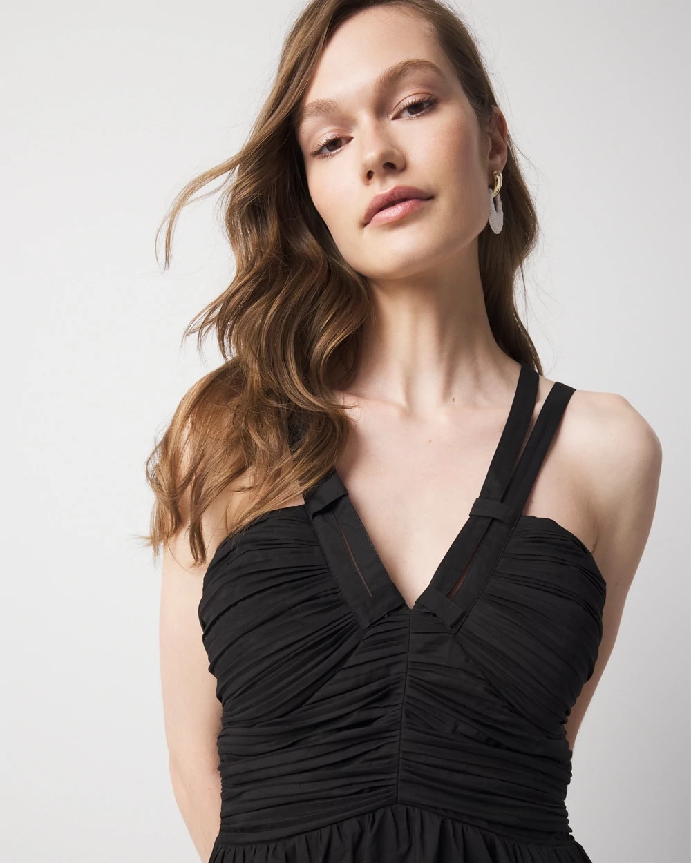 Strappy Halter Maxi Dress