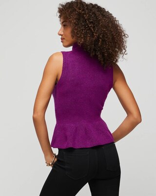 Sleeveless Soft Tank Peplum