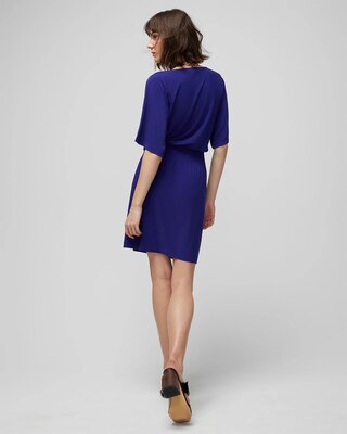 Kimono Sleeve Smocked Waist Dress