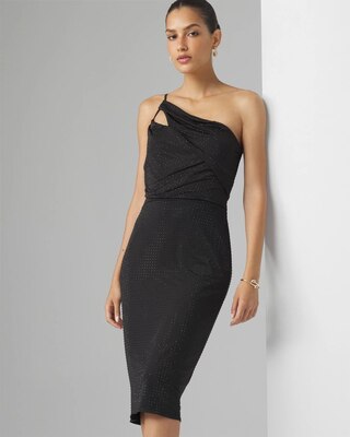 Petite One Shoulder Cut-Out Dress