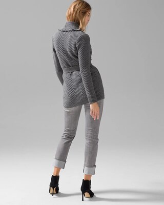 Fringe Shawl Sweater Coat