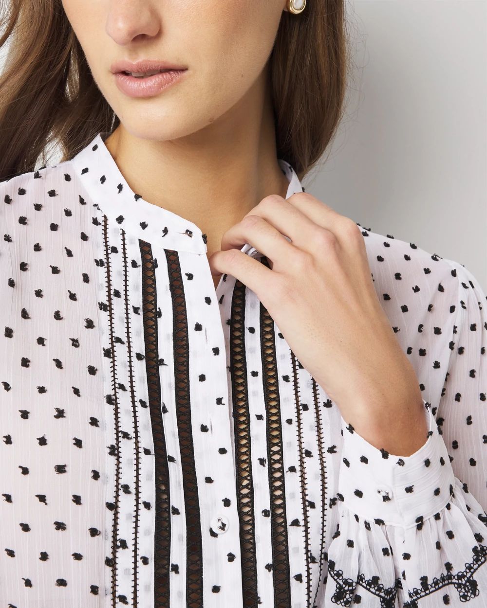 Swiss Dot Blouse
