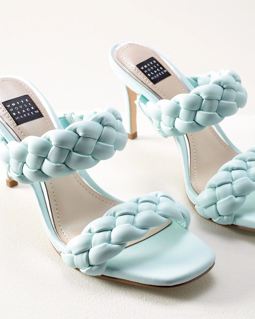 Braided Double Band Mid-Heel Sandal click to view larger image.