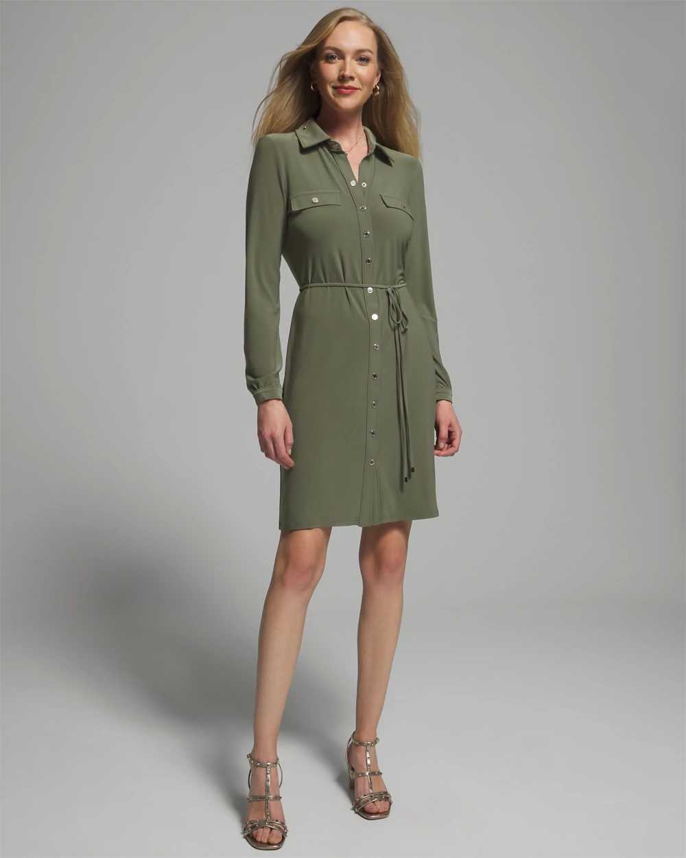 Outlet WHBM Snap Front Shirtdress