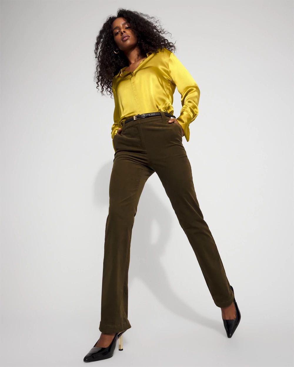 High-Rise Riley Corduroy Trouser