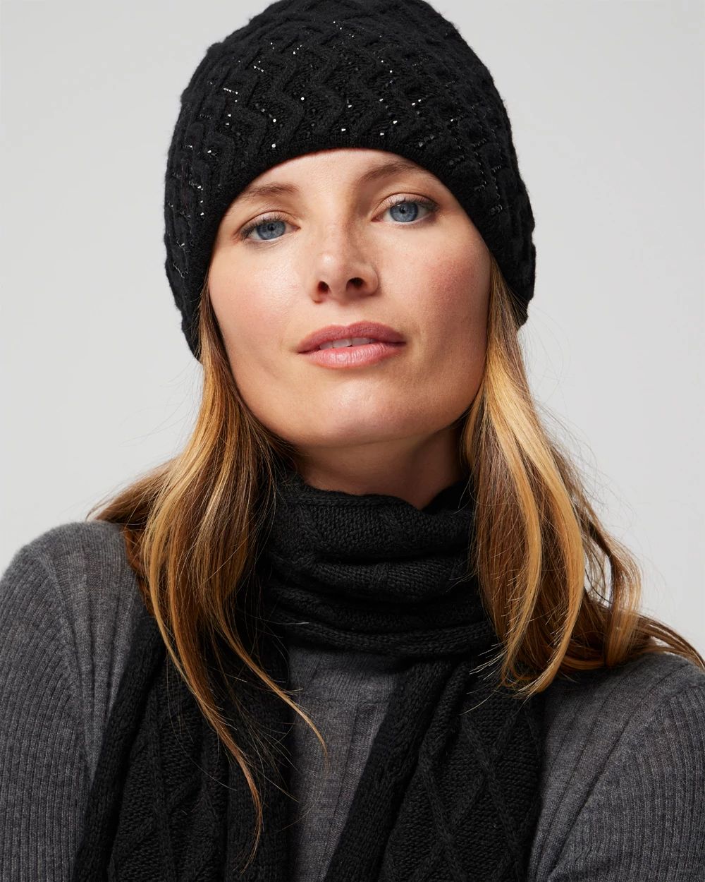 Rhinestone Patterned Hat