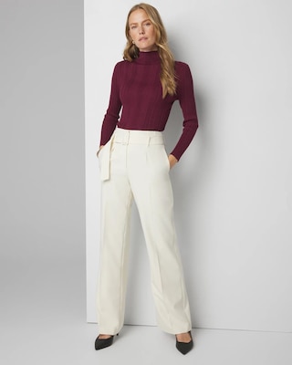 WHBM® Belted Luna Wide Leg Trousers