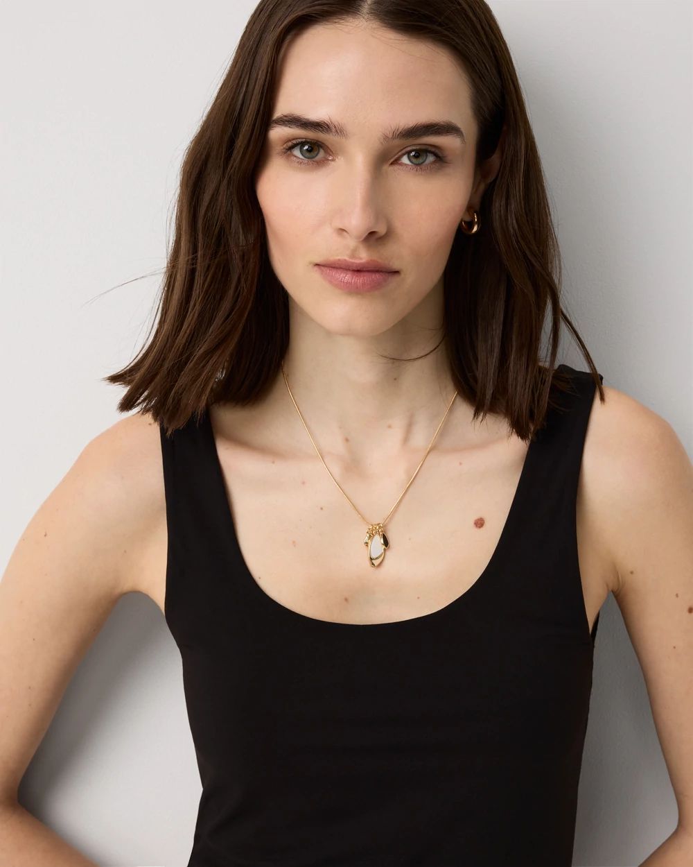 WHBM FORME™ All Ways Stretch Dual Neck Tank click to view larger image.