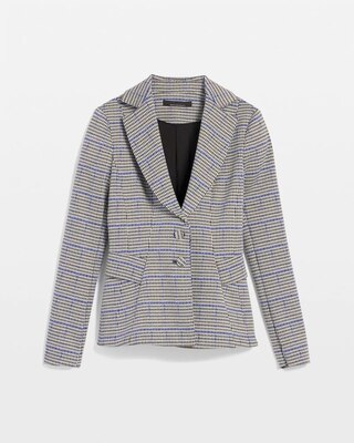 Houndstooth Knit Signature Blazer click to view larger image.