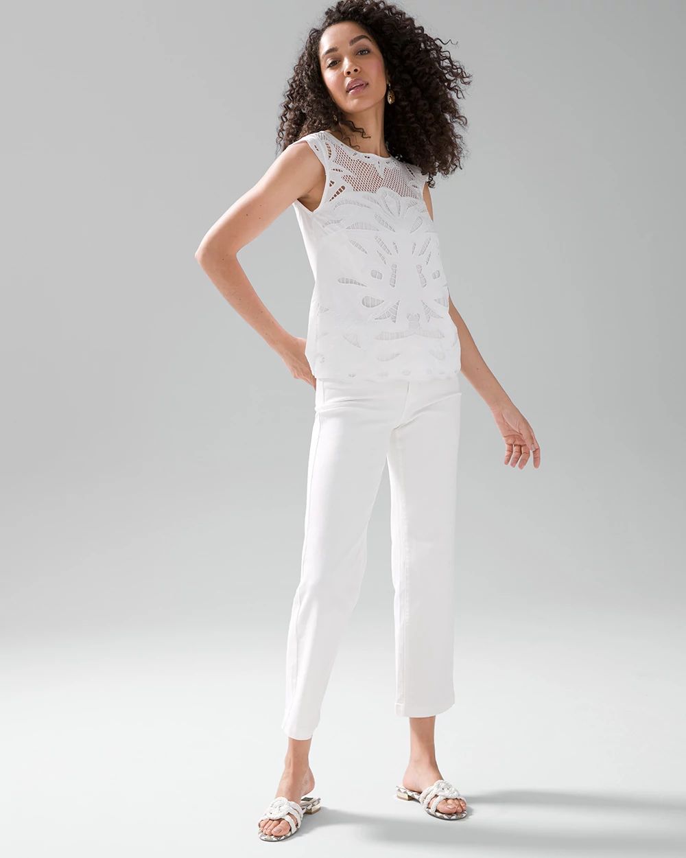 High Rise Wide Leg Crop Jeans