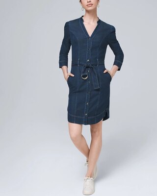 Petite Ultra-Soft Denim Dress