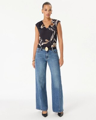 Petite High-Rise Wide Leg Jeans