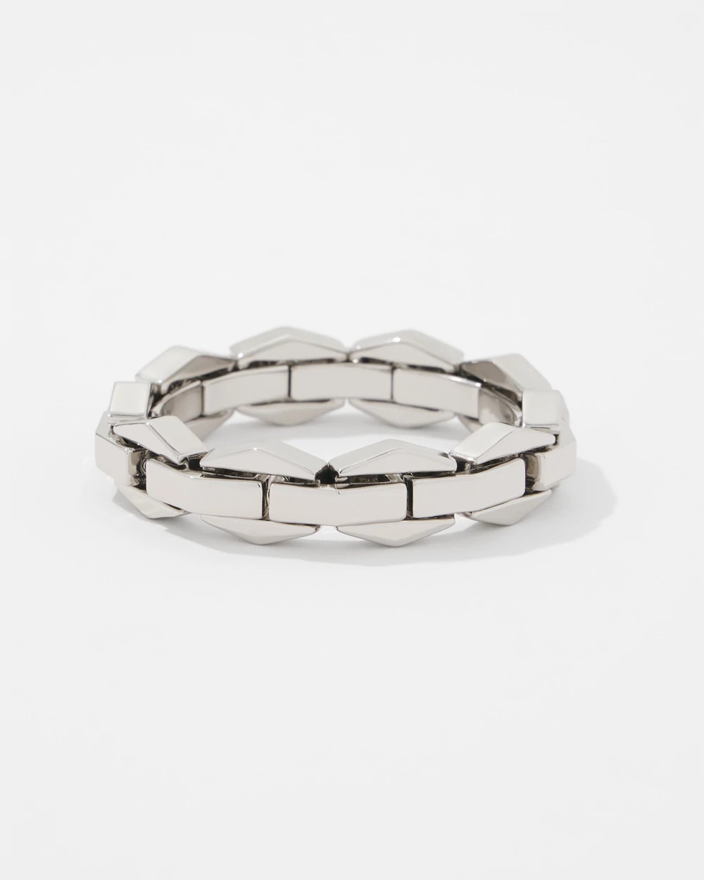 Geometric Links Stretch Bracelet
