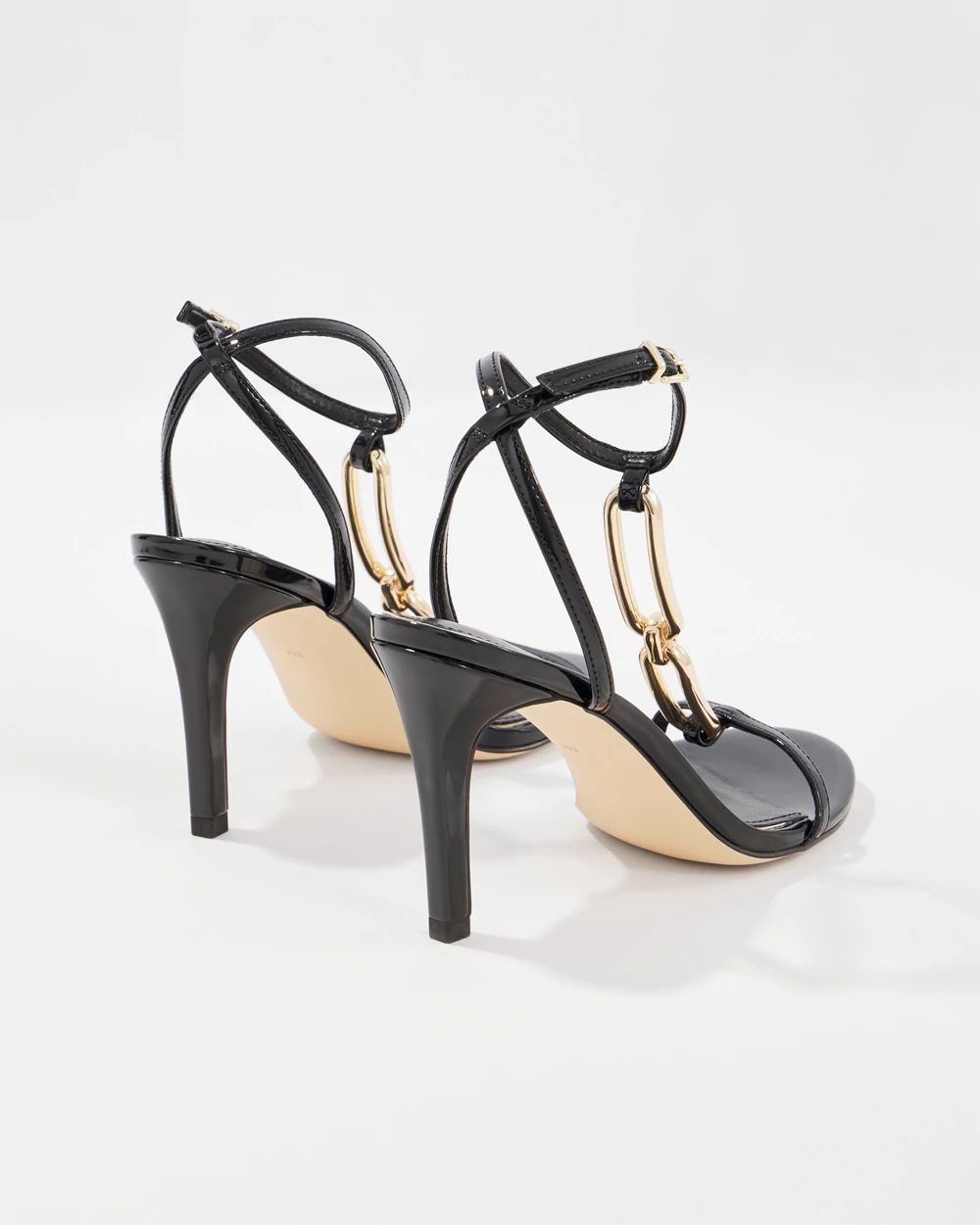 Strappy Sandal with Chain Detail