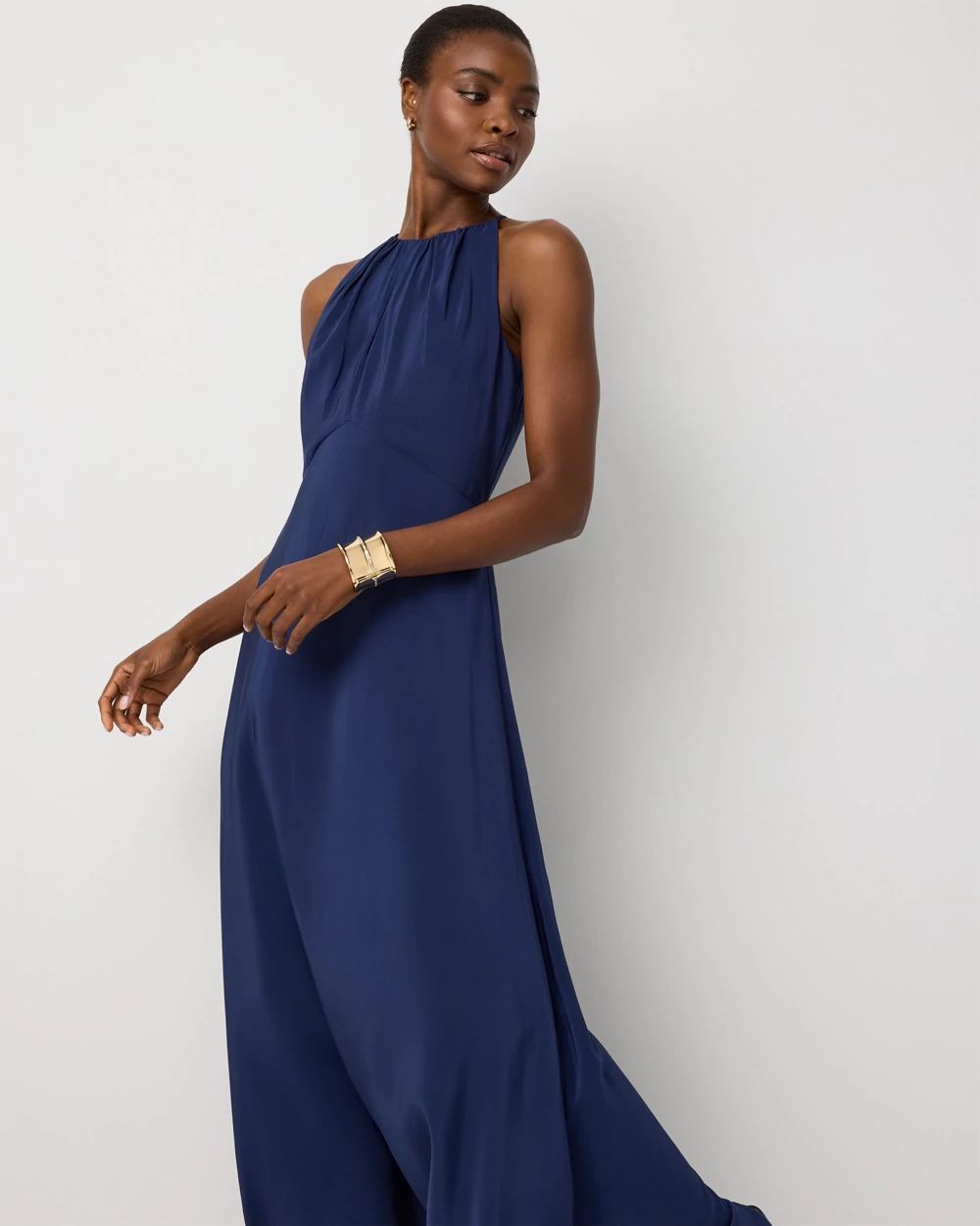 Petite Graphic Floral Maxi Dress