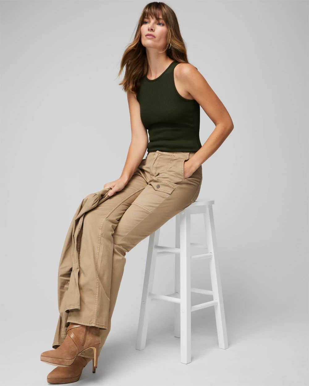 WHBM FORME™ Ribbed Stretch Tank